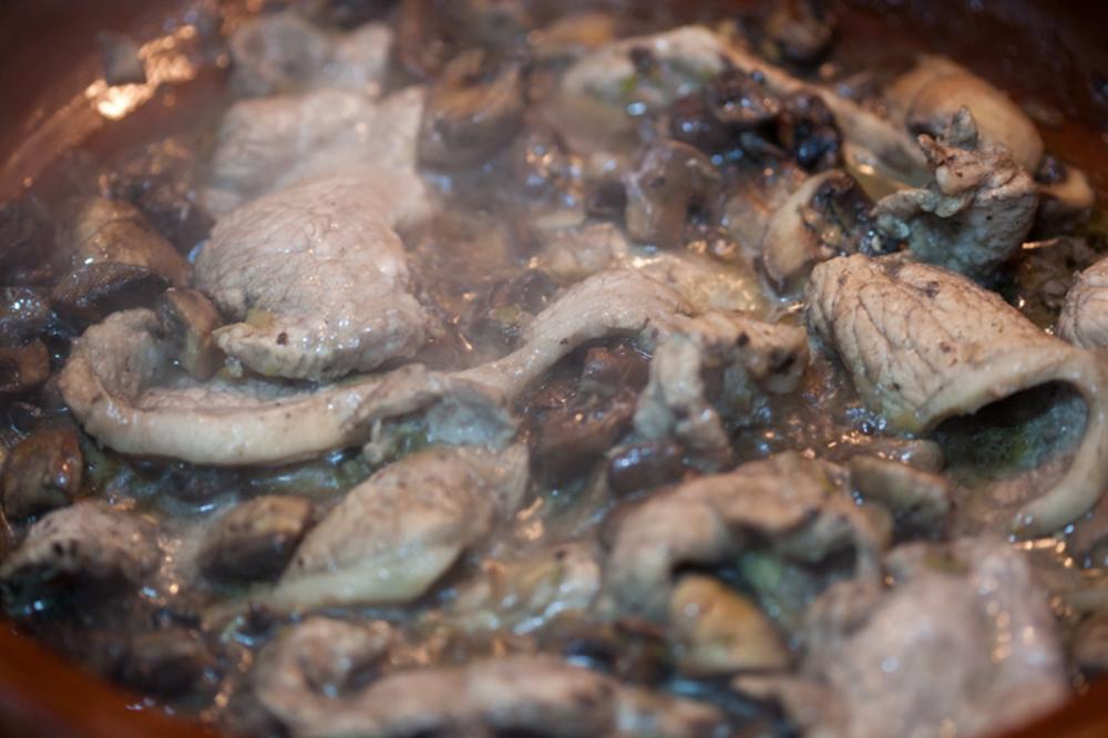 Llom amb xampinyons ecològics