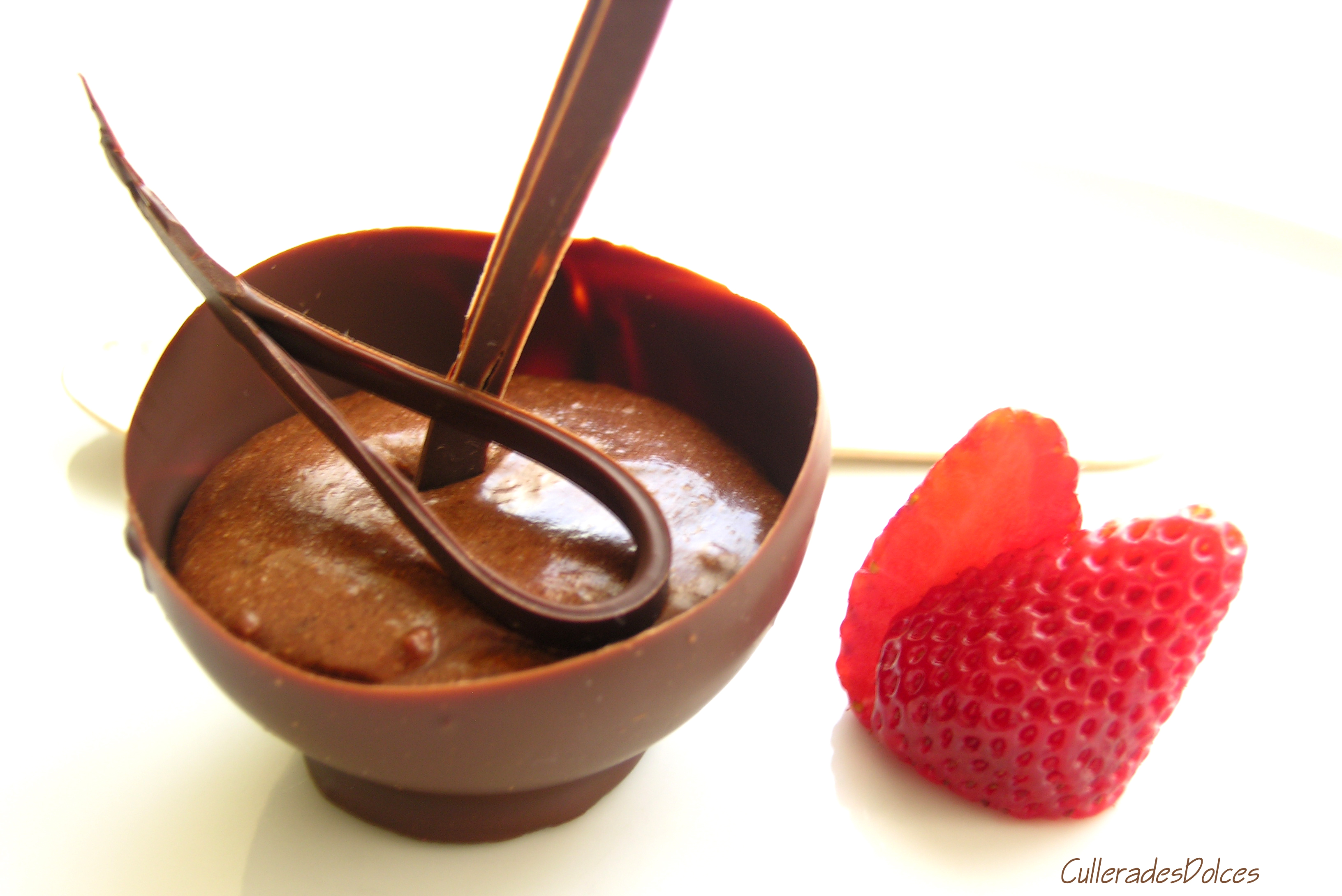 Gotets de mousse de xocolata