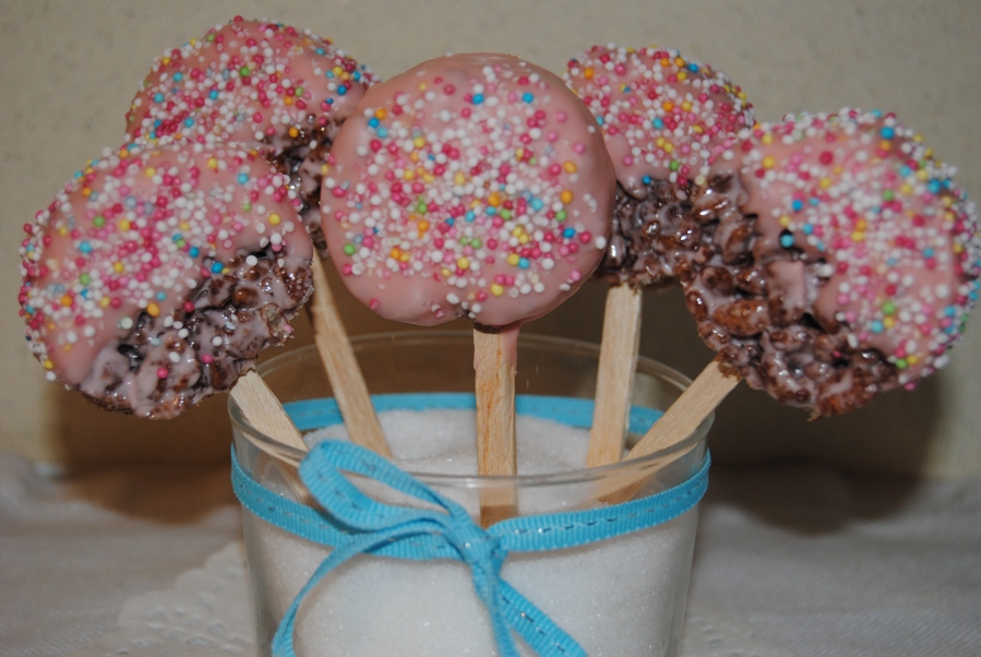 Piruletes d’arròs inflat