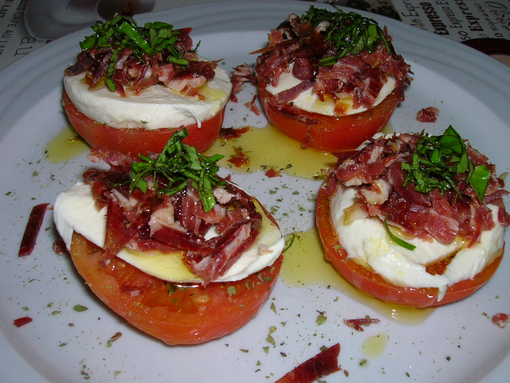 Caprese amb prosciutto