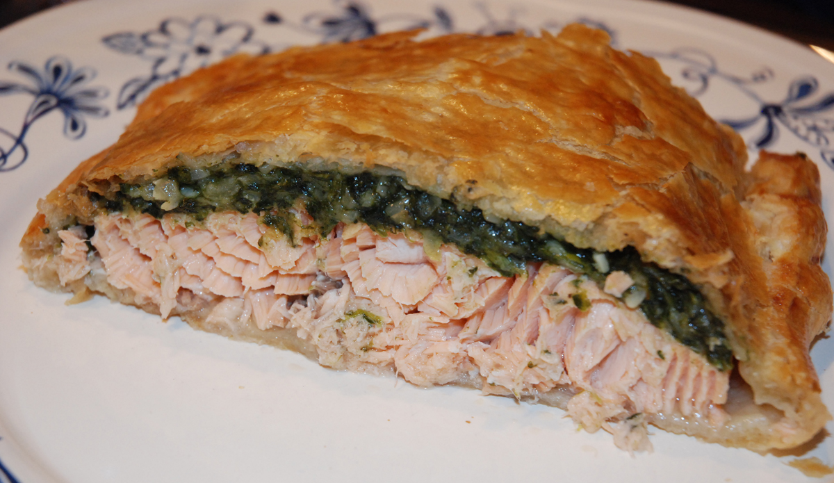 Salmó en pasta de fulls